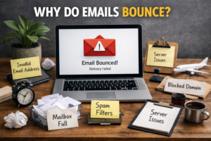 why do emails bounce email deliverability illustration